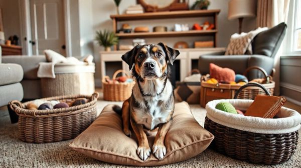 Top 5 paniers pour chien alliant confort et utilité